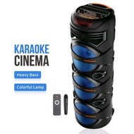 [Malyasia Stock] 8302 Wireless Rechargeable Bluetooth Karaoke Speaker Mic Remote Good Sound Quality