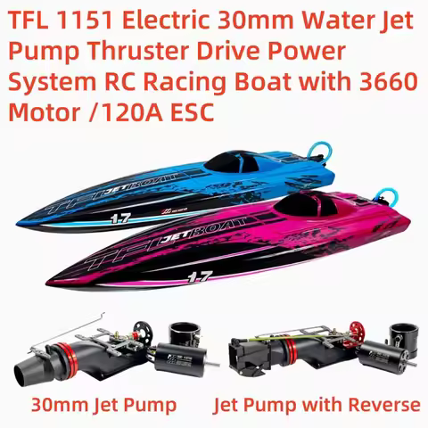 TFL 1151 Electric Jet RC Boat with 30mm Water Jet Pump Thruster Drive Power System 3660 Motor /120A 