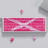 Keycap Berry Red Objection Invalid Side Engraving Light Transmitting PBT Adapt to Magnetic Axis made