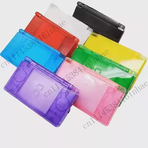 Replacement Housing Shell for Nintendo DS Lite, Transparent Full Housing Case Cover for NDSL