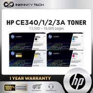 HP 651A CE340A CE341A CE342A CE343A Original Laserjet Color Toner Cartridge / BK 13.5k Pages / CMY 1