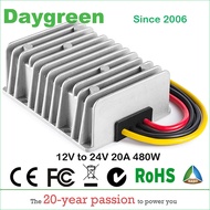 【User-friendly】 12v To 24v 20a Step Up Boost Dc Dc Regulator 20 Amp 500watt Daygreen Quality Product