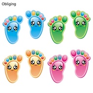 BLING 15 Pairs Kids Floor Stickers Self-Adhesive Social Distance Footprint Decals for Children Nurse