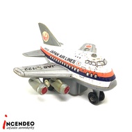 Vintage Rare 1970s Japan Airlines Boeing 747 Airplane Tin Toy JA1288