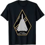 F-14 Tomcat Vfa-103 Jolly Rogers Jet Aircraft Patch T-Shirt