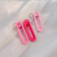 [Regular Station] Candy Color Seamless Side Duckbill Clip Three Pieces in a Set CZ846 (Free Shipping