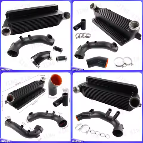 custom for N54 Intercooler Booster Tube Pipe Kit Compatible with 135i 335i E8X E9X 2006-2013 Turboch