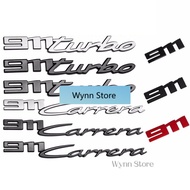 ♣♣For PORSCHE new 911 logo GT3 911Carrera 911turbo Digit letter emblem Rear trunk back badge Side st