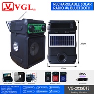 VGL Bluetooth Solar Radio Rechargeable Powerful Speaker AM/FM/SW USB/TF Music Player Emergency Light