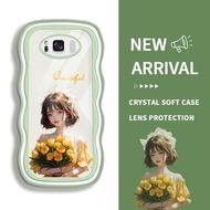 Silicone Case for Samsung Galaxy S8 Plus S10 Plus S10 4G S9 S9 Plus Girls Bouquet Soft Antishock Cesing Latest