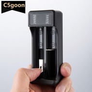 C5GOON 2 Slots Dual 18650 Lithium Battery Charger for 18650 14650 Charging 4.2 / 3.7 V Rechargeable 