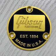 Custom Gibson Les Paul Guitar EST1894 Type Neck Plate Back Metal Cover Black Gold Professional Acces