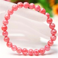 Natural Rose Rhodochrosite Argentina Round Beads Bracelet Woman Rhodochrosite Gemstone 7mm 8mm 9mm F