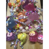 BAG CHARM -beads & big charm