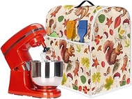 Psesaysky Squirrel Mushroom Thanksgiving Kitchen Aid Mixer Cover Dust Cover with Handle Compatible with 5-8 Qt Bowl-Lift Stand Mixer S Size
