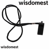 WISDOMEST Sports Whistle, Black With Lanyard Plastic Whistle, Whistle ABS  Whistle Sports Events