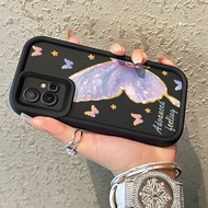 VIVO Y75 5G Y77 5G Y33s 5G Y33e 5G Case Softcase Colorful Gold-brimmed Butterfly Case Pattern Beauti