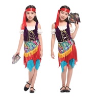 Children Halloween Costumes Masquerade Show cos Clothes Gypsy Girls Gypsy Costumes