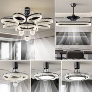 Italian Style Living Room Fan Lamp Minimalist Living Room Ceiling Lamp 2025 New Style Ice Crack Hous