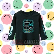 CUSTOM CHARACTER CHILDREN'S T-SHIRT LONG SLEEVE JET BUS LOGO ETERNAL WORKS JET BUS BASURI