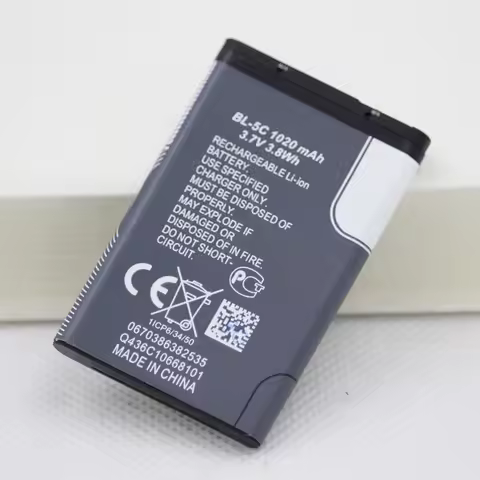 10pcs 20pcs 60pcs 1020mah BL 5C Phone Battery For Nokia BL-5C 1100 1110 1200 1208 1280 1600 2600 270