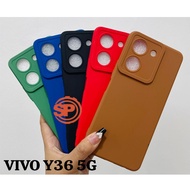 Case Vivo Y36 4G - Vivo Y36 5G Case Softcase MACARON COLOR - CAMERA PROTECTION Case Casing Hp Vivo Y