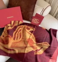 Chanel scarf vic gift 香奈兒 馬年 大披肩 絲巾 全新