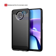 Ipaky Carbon Fiber Case REDMI NOTE 9T 5G | REDMI NOTE 9 5G Softcase TPU - BLACK