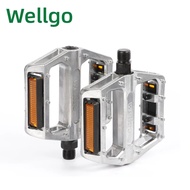 Wellgo Bike Pedal B087 Aluminum Alloy MTB BMX Road Bike Fixed Gear Bicycle 2DU Bearing Pedal Mountai