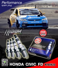 หัวเทียน IRIDIUM IX สำหรับ Honda Civic FD ปี2006-2011 /// 1 ชุด 4 ชิ้น