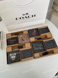 Coach- 男短款錢包卡包