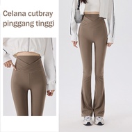 New yoga pants 2025, Highwaist Flare Leggings / Cutbray Leggings, women's yoga pants, high waist yog