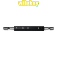 WITAKEY Thread Plug Gauge, Steel Material M5x0.8 Double Ends Thread Gauge, Durable Black 6H Toleranc