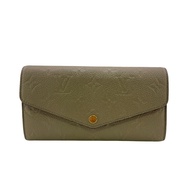 二手LOUIS VUITTONM82256 Portefeuille Sarah Monogram Empreinte 長錢包，卡槽，零錢包，米色