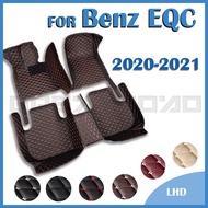 RHD Car Floor Mats For Mercedes Benz EQC 2020 2021 Custom Auto Foot Pads Automobile Carpet Cover Int