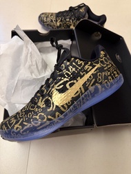 Nike Kobe XI Elite Low 全黑金字 籃球鞋