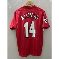 04-05 LVP Home GERRARD ALONSO cashmere number Top Quality Retro Football Jersey custom T-shirt