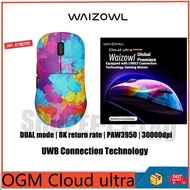 WAIZOWL OGM Cloud Ultra Lightweight PAW3950 Symmetric Wireless 8K Gaming Mouse