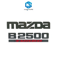 Sticker MAZDA B2500 TURBO-THUNDER FIGHTER Year 99 (With Pickup Truck Rear Cover)