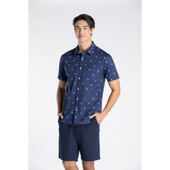 ARROW Oxford Shirt  เสื้อเชิ้ตแขนสั้น ทรง Smart สีกรม MACM612-NV