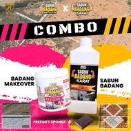 PROMO BELI SABUN BADANG KARAT DAN MAKEOVER + DAPAT FREEGIFT SPONGE Mozek Vinyl FREE SHIPPING