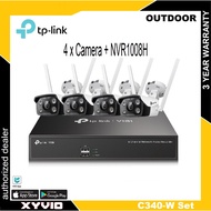 TP-LINK VIGI C340-W Camera + NVR1008H Home Security Outdoor Set (ViGi C300HP )