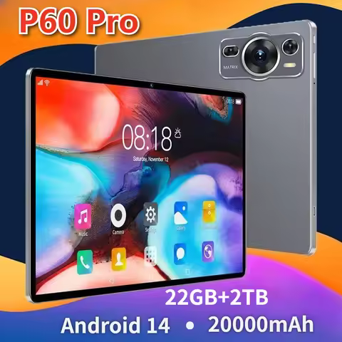 2025 Original P60 Pro Tablets 10.1" 5G Dual SIM Children's Tab Android 14 20000mAh Gaming Kids Table