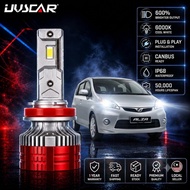 UVSCAR Perodua Alza Pre-facelift 2009-2013 LED Bulb H11 H7 Lampu LED Kereta Plug and Play