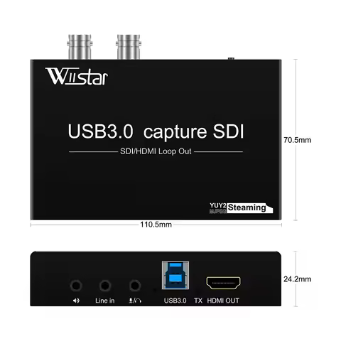 VIDEO CAPTURE Box Grabber Dongle Game Live Stream Broadcast Grabber1080P USB3.0 60FPS SDI HDMI-compa