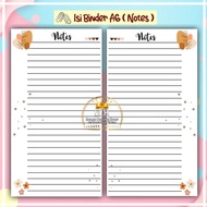 Notes | A6 Binder Paper