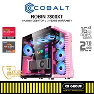 COBALT ROBIN 7800XT/9800X3D - Ryzen 7-9700X/9800X3D - RX7800XT/RTX5070Ti - 32GB/48GB RAM - 2TB SSD (