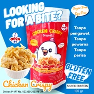 Oppa Chicken Crispy Gluten Free Egg Free/ Chicken MeatKeripik Gluten Egg-Free Diet Protein Snack 100
