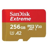 SanDisk Extreme A2 U3 V30 MicroSD MicroXC Card 256GB 記憶卡