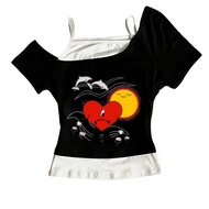 Cropped Top - Emo Grunge Harajuku CuteCore Anime Vintage